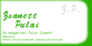 zsanett pulai business card